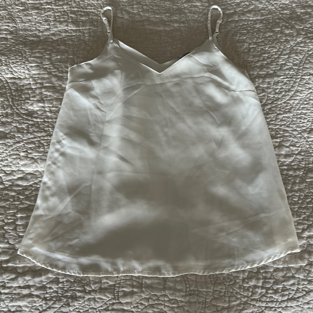 WHITE SATIN BLOUSE - 00